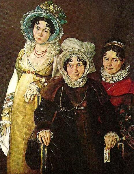 Sir David Wilkie mme morel de tangry and her daughters Germany oil painting art